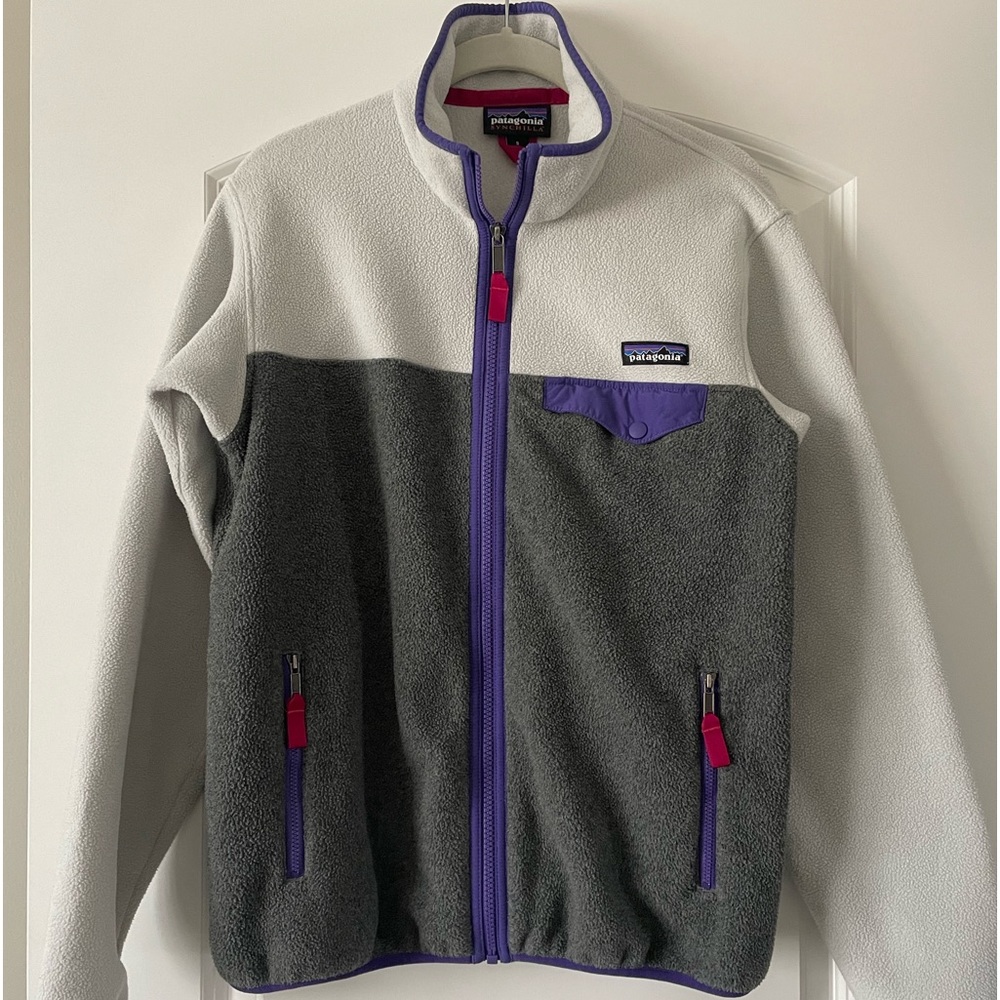 Womens Patagonia fleece full zip jacket, size small
